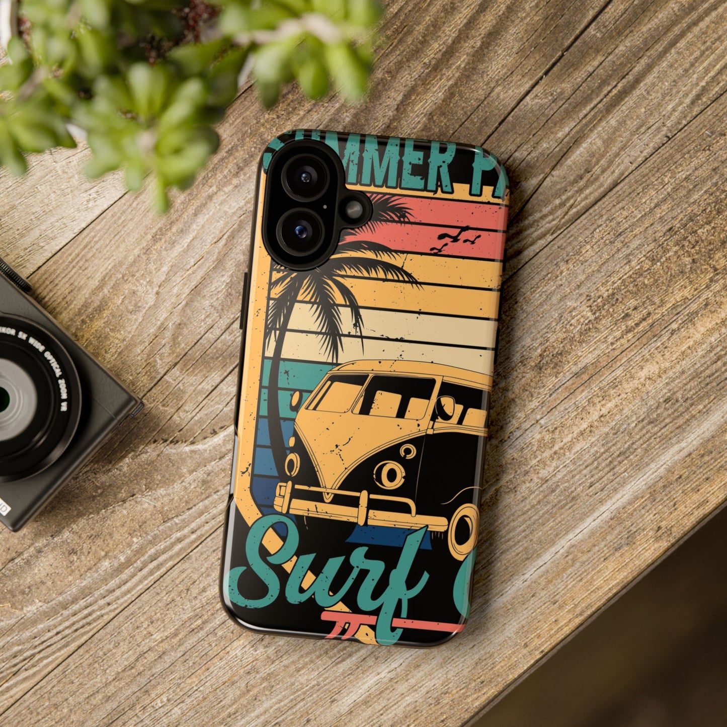 Retro Van Surf Summer Protective Phone Case