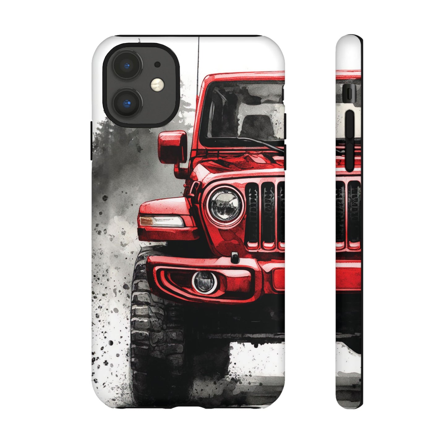 Off Road Love Red Wrangler Protective Phone Case for Iphone, Samsung and Google Phones