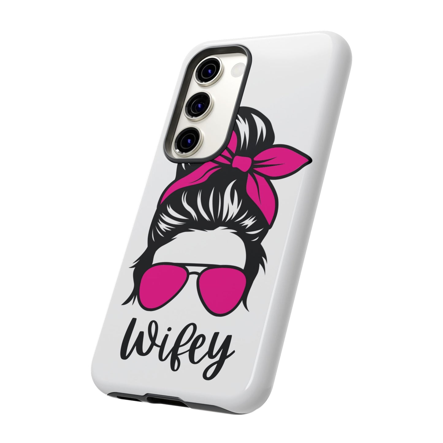 Pink Wifey Protective Case for IPhone, Samsung and Google