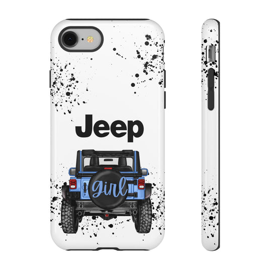 Off Road Girl Light Blue Protective Case for Iphone, Google and Samsung Phones