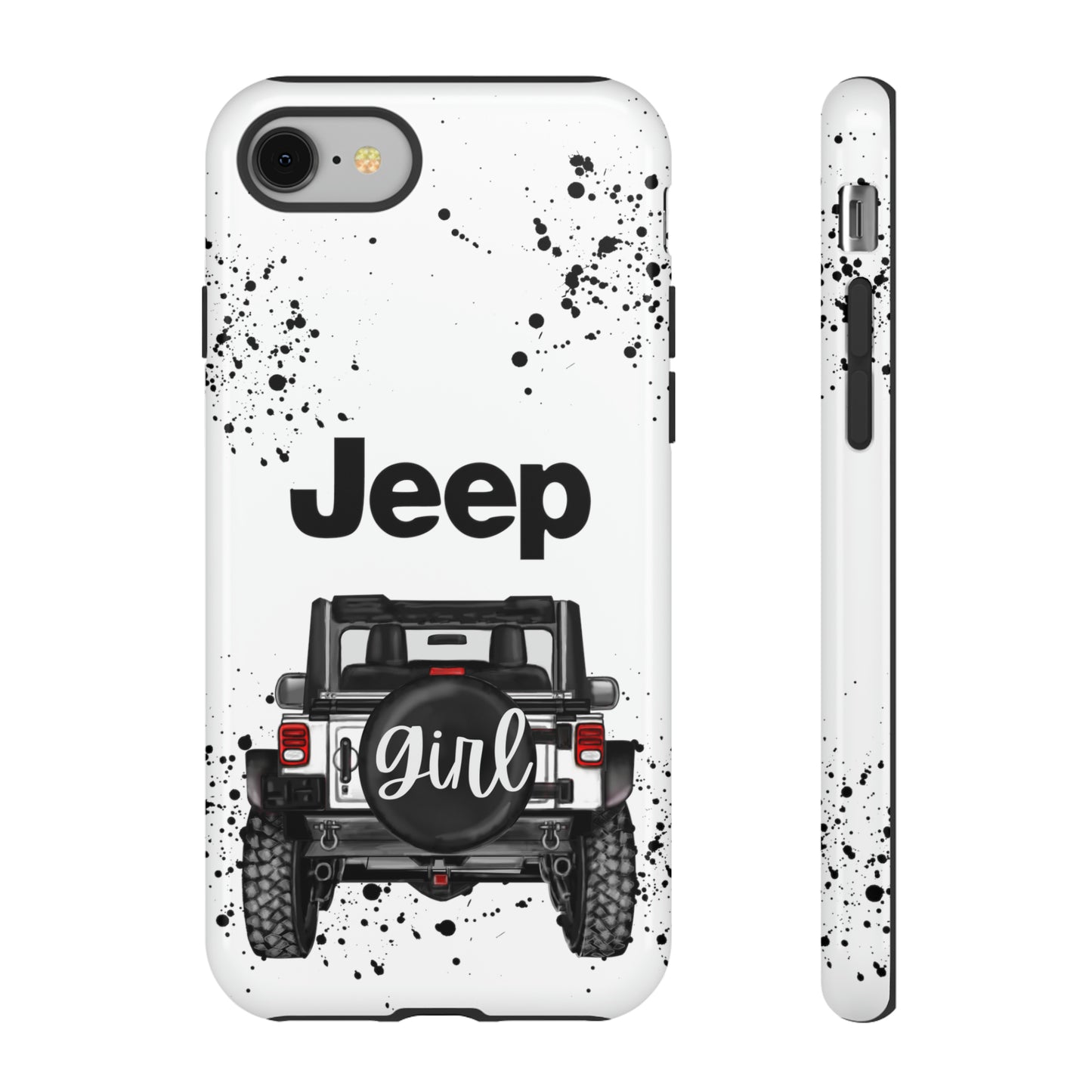 Off Road Girl White Protective Case for Iphone, Google and Samsung Phones