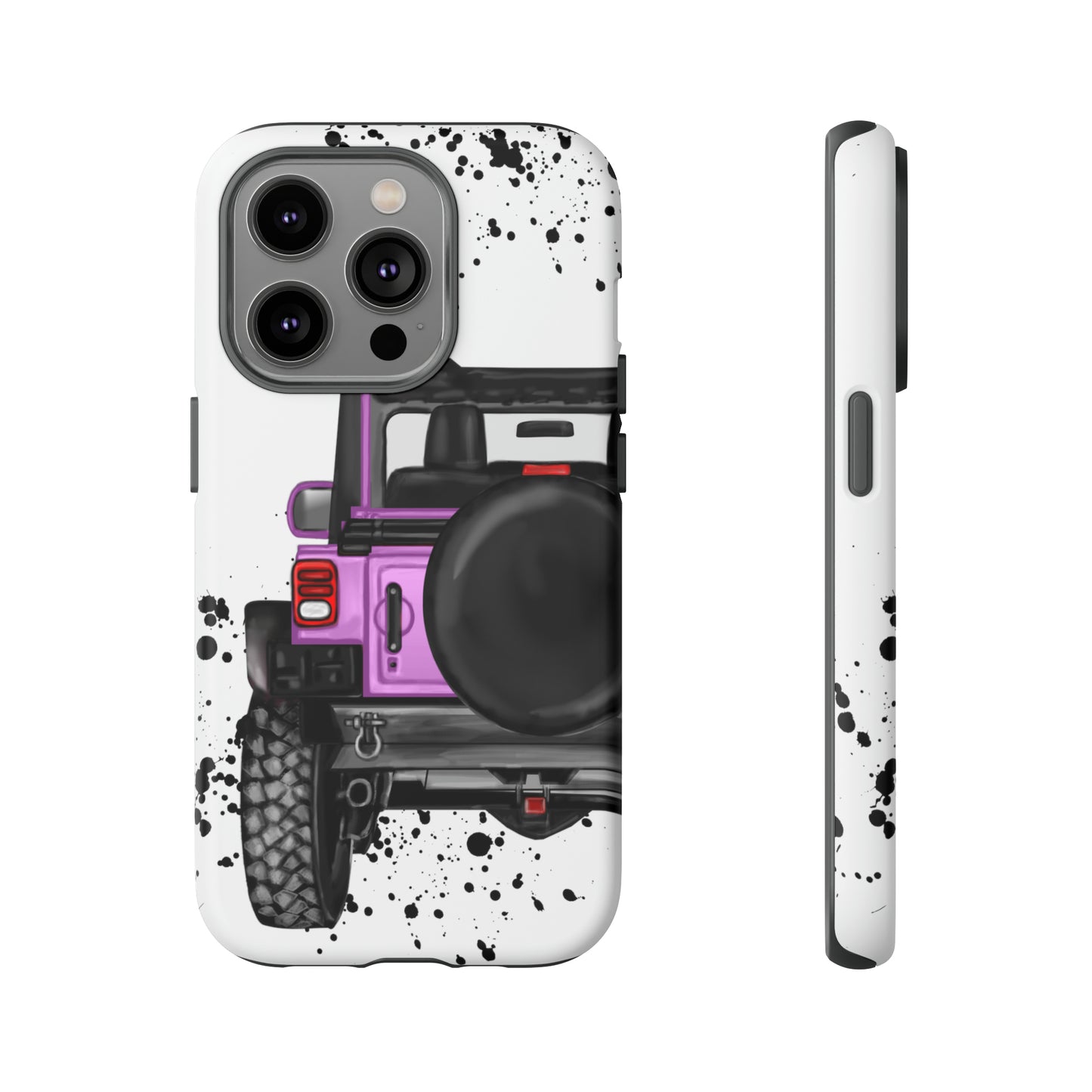 Off Road Life Charcoal Pink/Light Purple Protective Case for Iphone, Google and Samsung