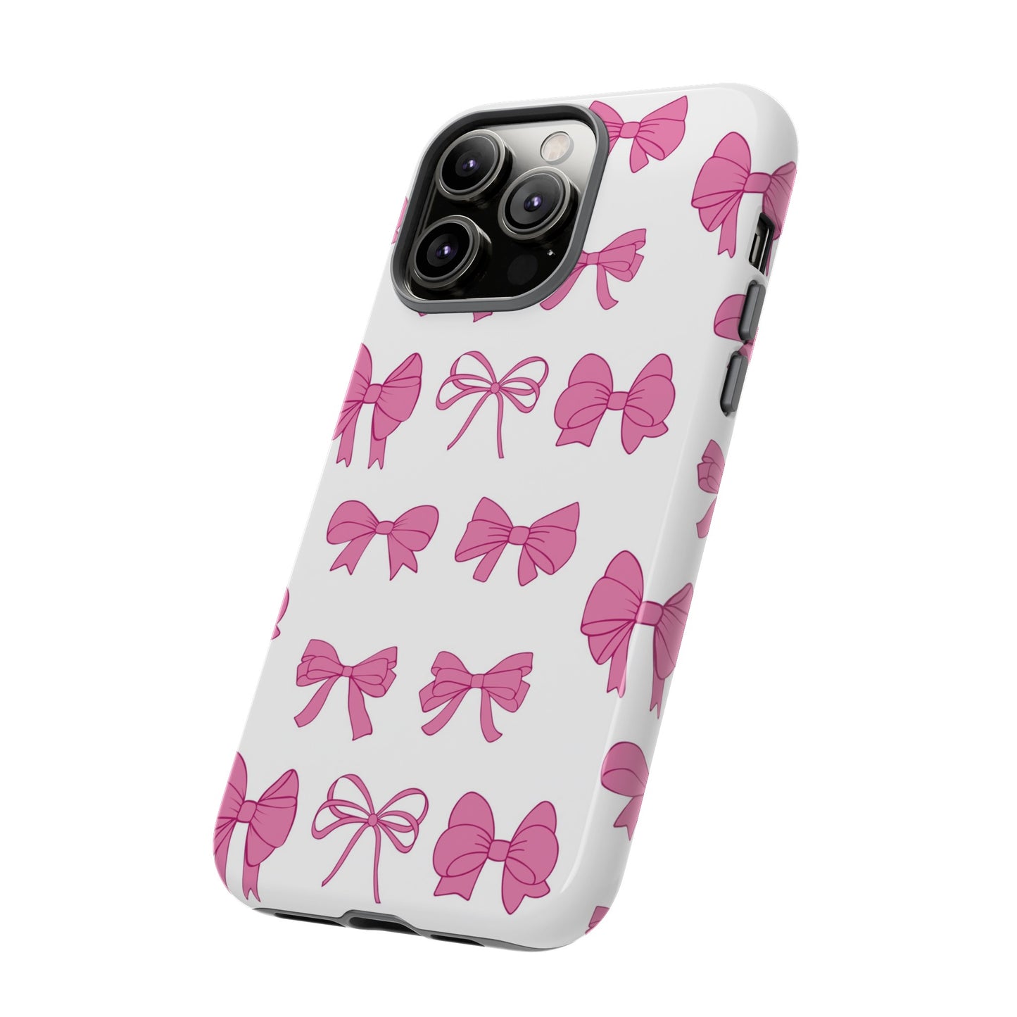Pink Bows Protective Phone Case for Iphone, Samsung and Google Phones
