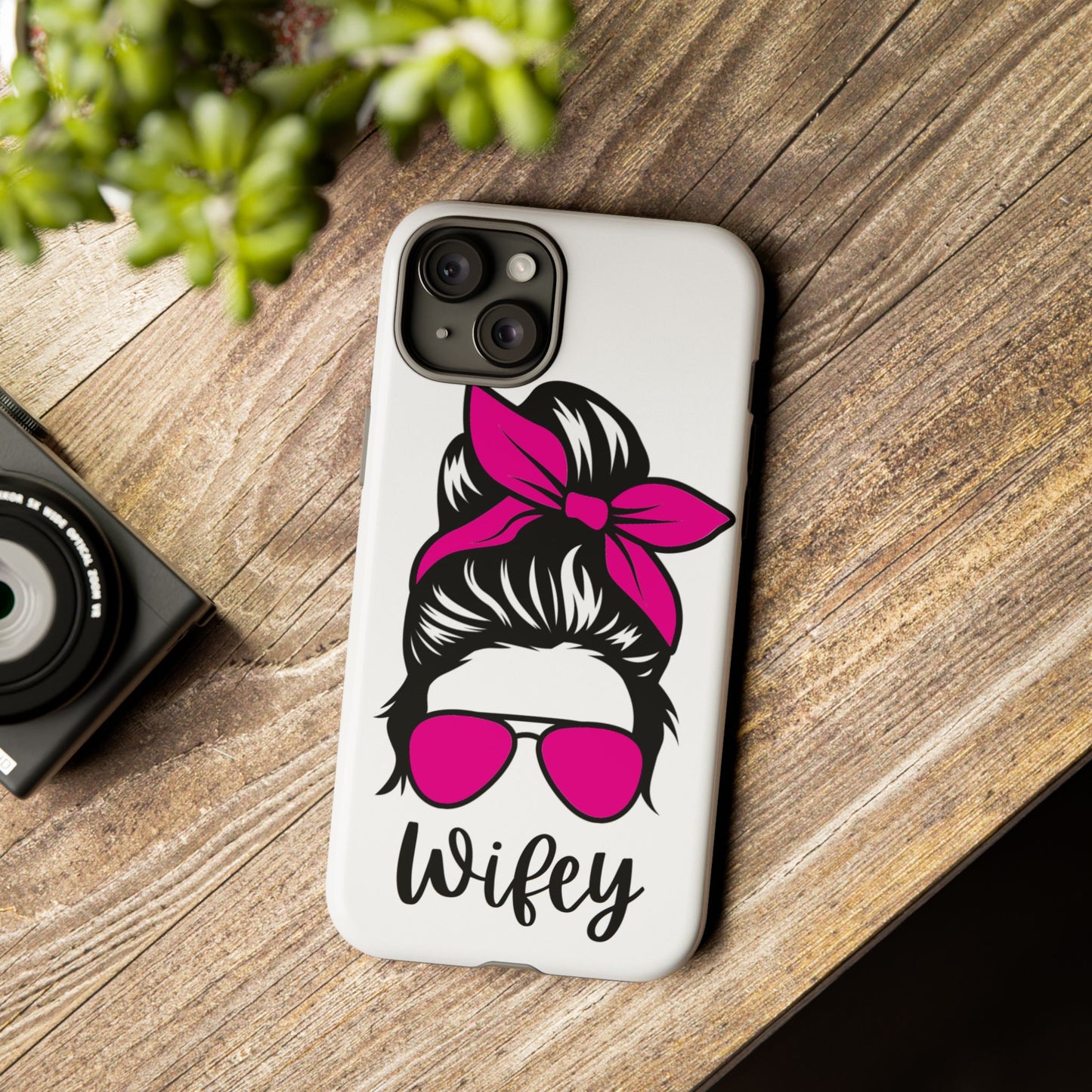 Pink Wifey Protective Case for IPhone, Samsung and Google