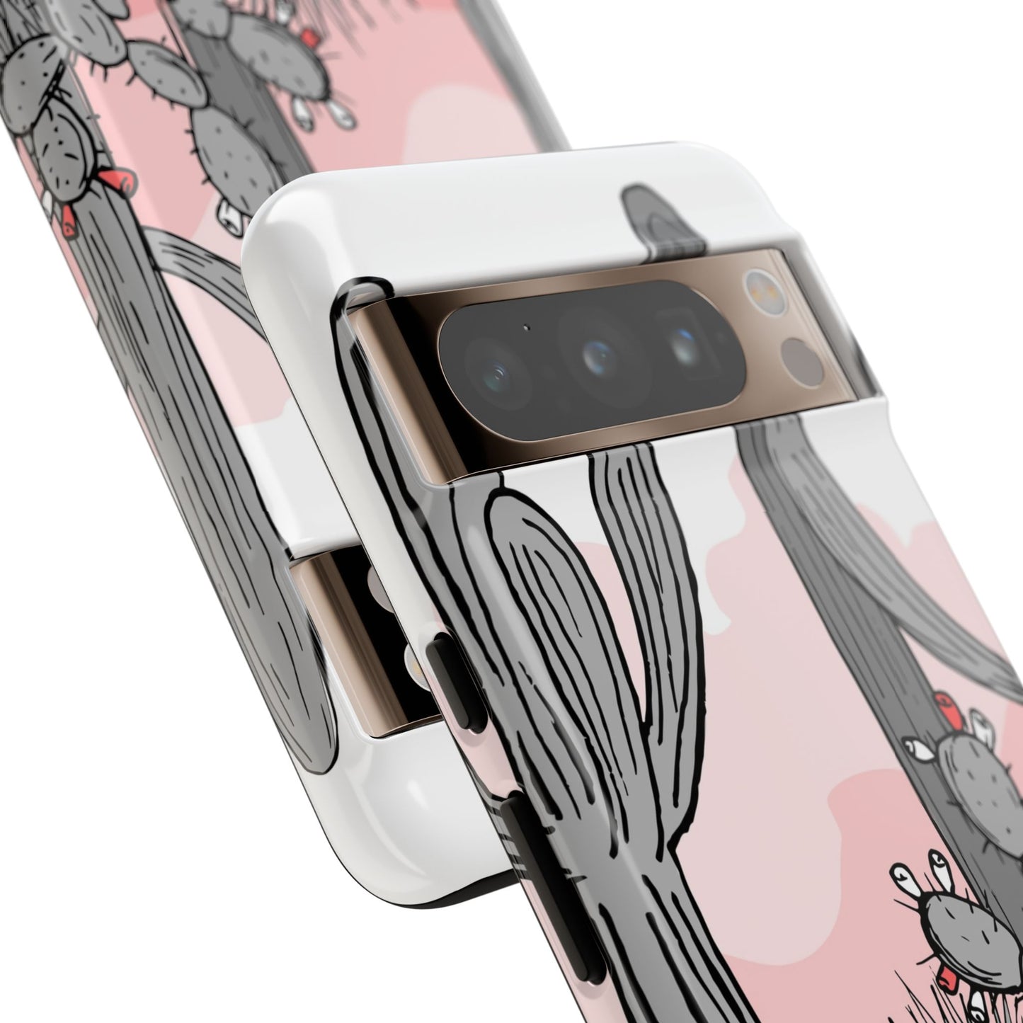 Pastel Cactus Sunset Protective Phone Case