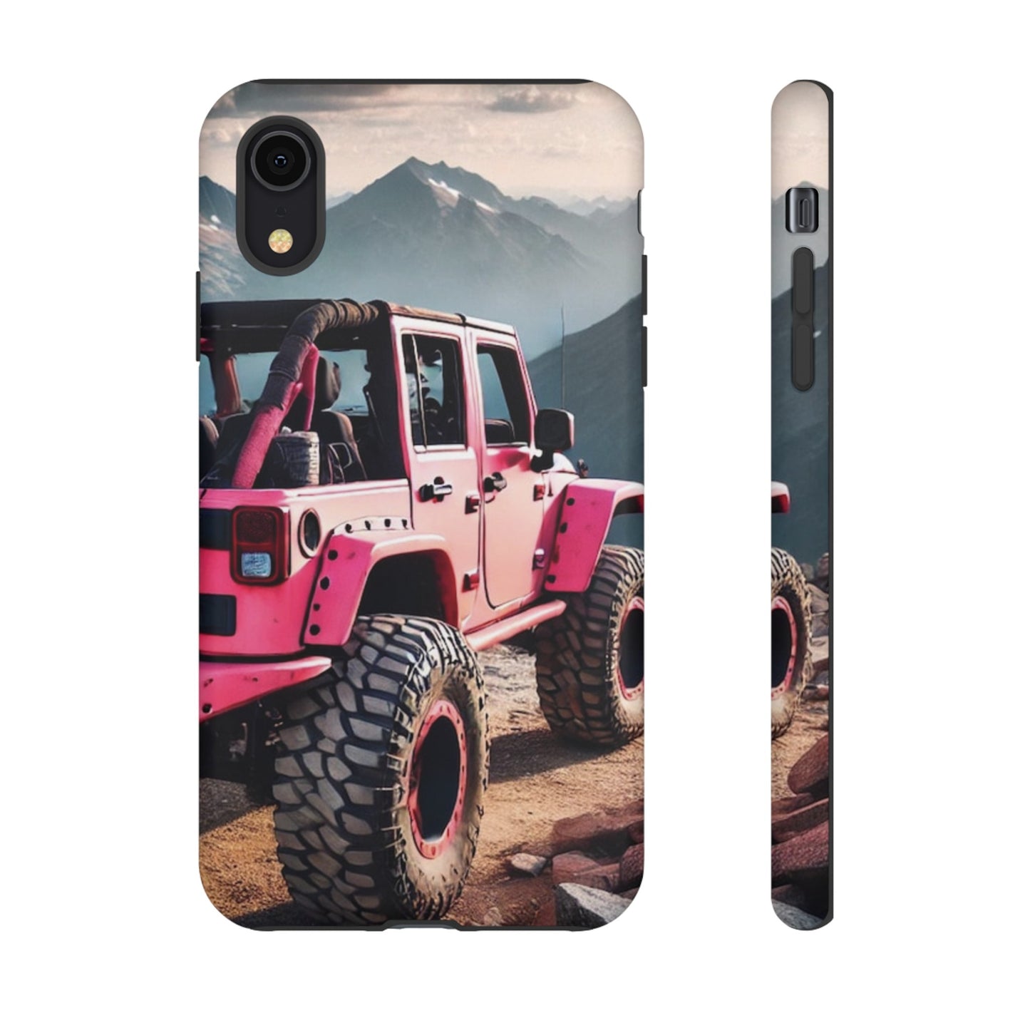 Pink Jeep Protective Phone Case