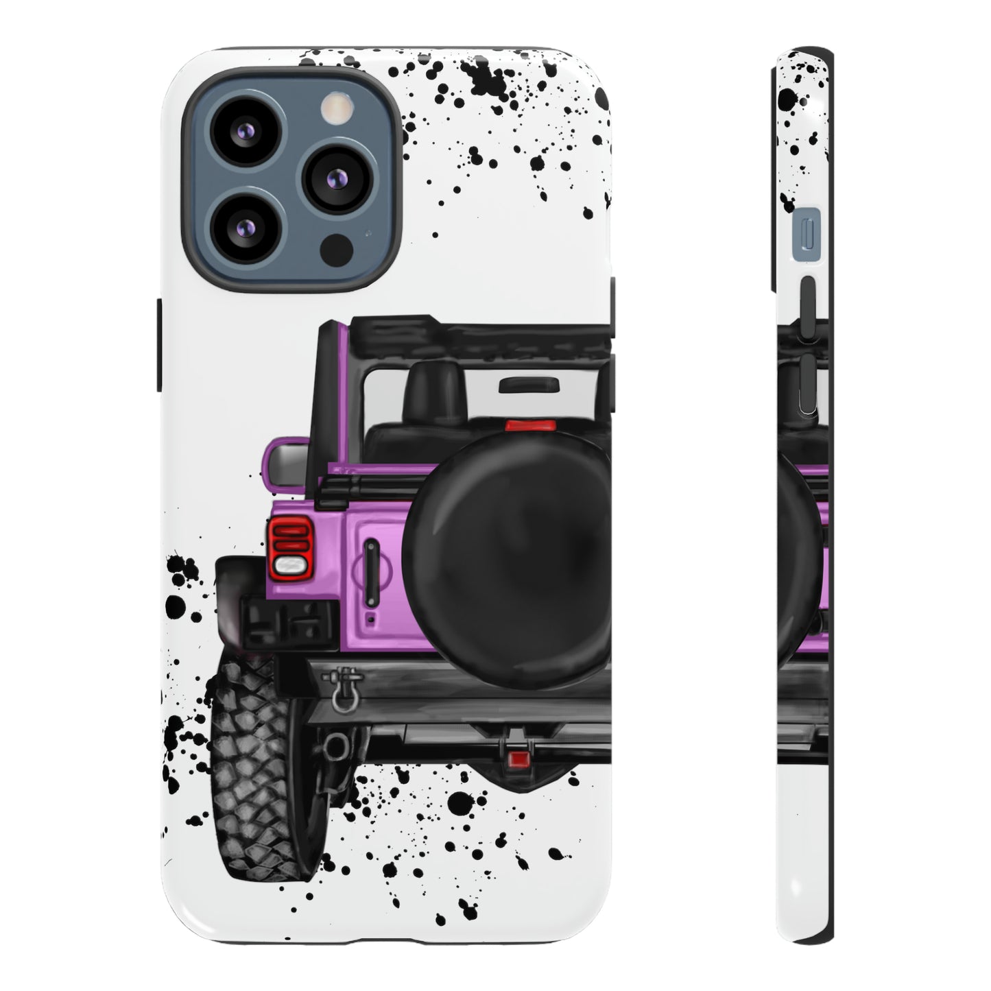 Off Road Life Charcoal Pink/Light Purple Protective Case for Iphone, Google and Samsung