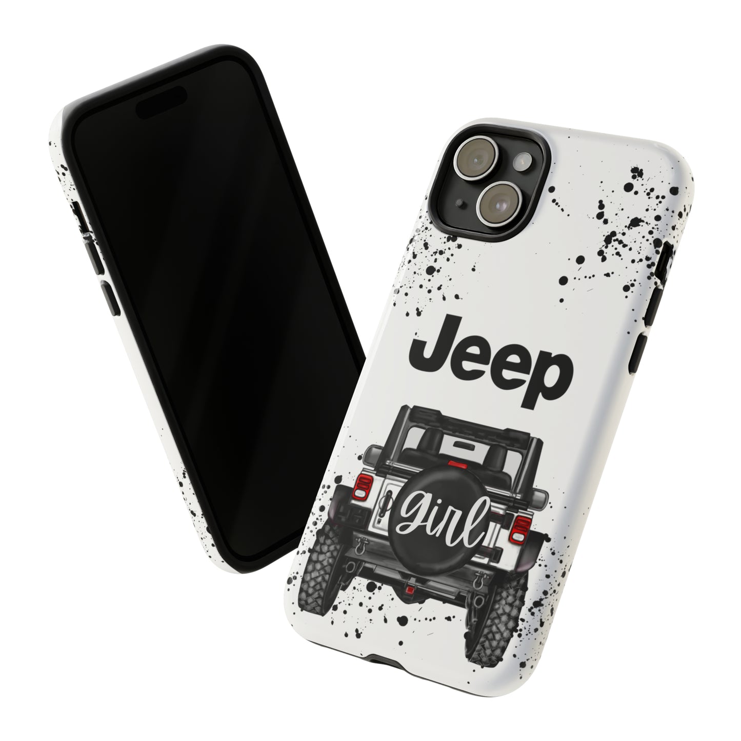 Off Road Girl White Protective Case for Iphone, Google and Samsung Phones