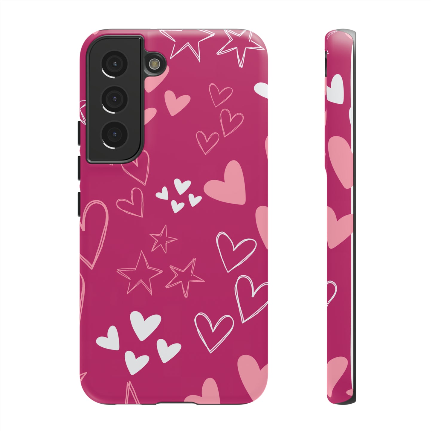 Heart and Stars Protective Case for Google, IPhone and Samsung phones