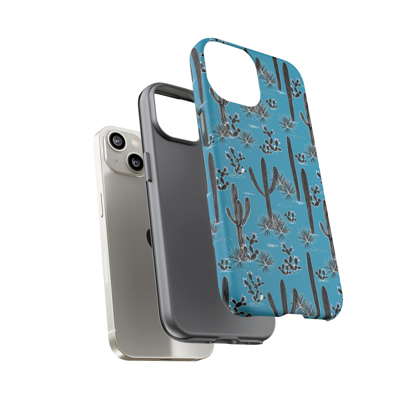 Turquoise Cactus Love Phone Case