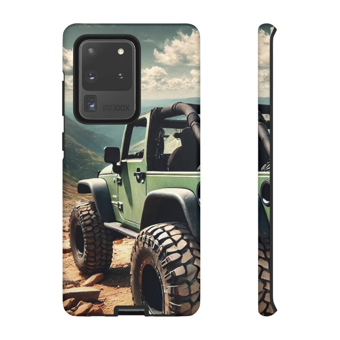 Green Jeep Protective Phone Case