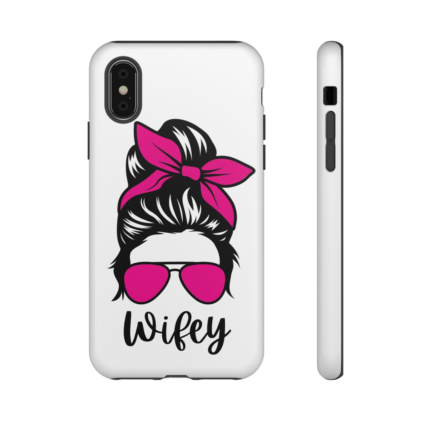 Pink Wifey Protective Case for IPhone, Samsung and Google