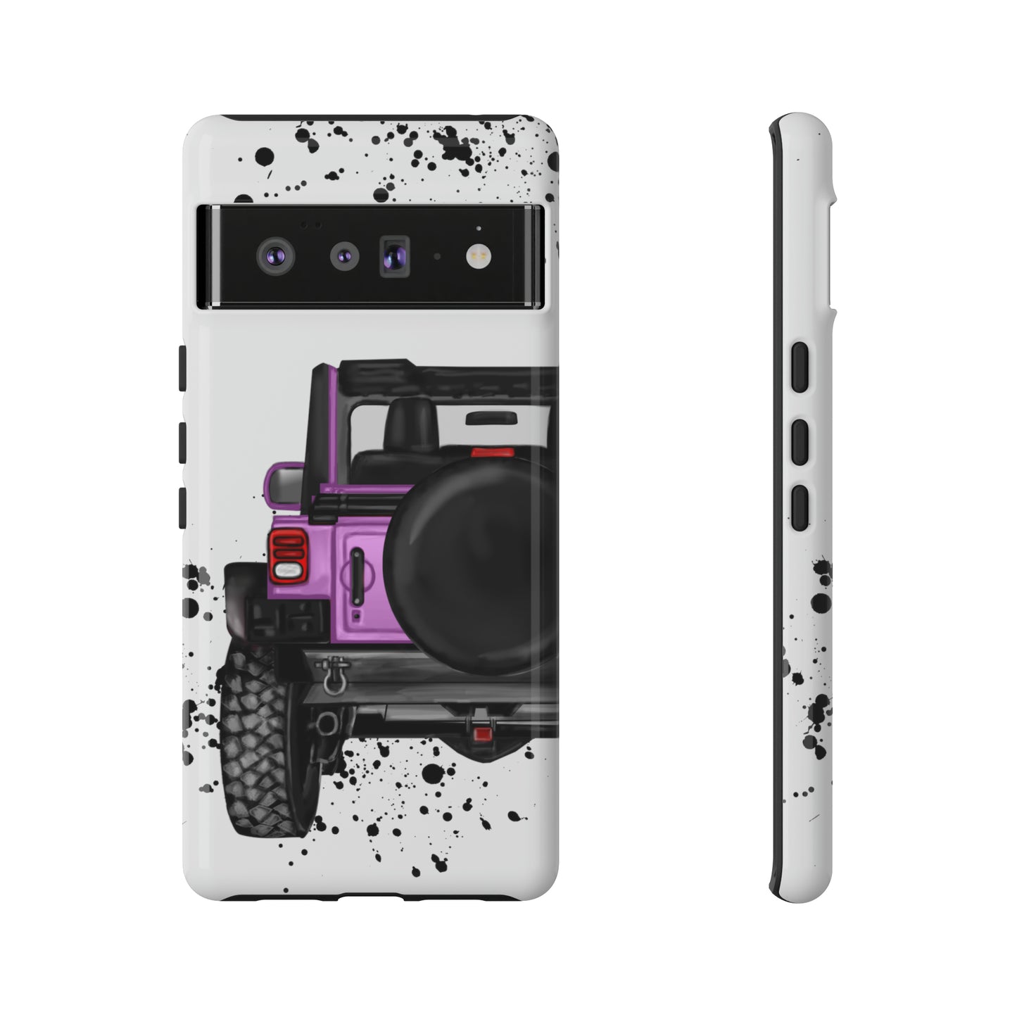 Off Road Life Charcoal Pink/Light Purple Protective Case for Iphone, Google and Samsung