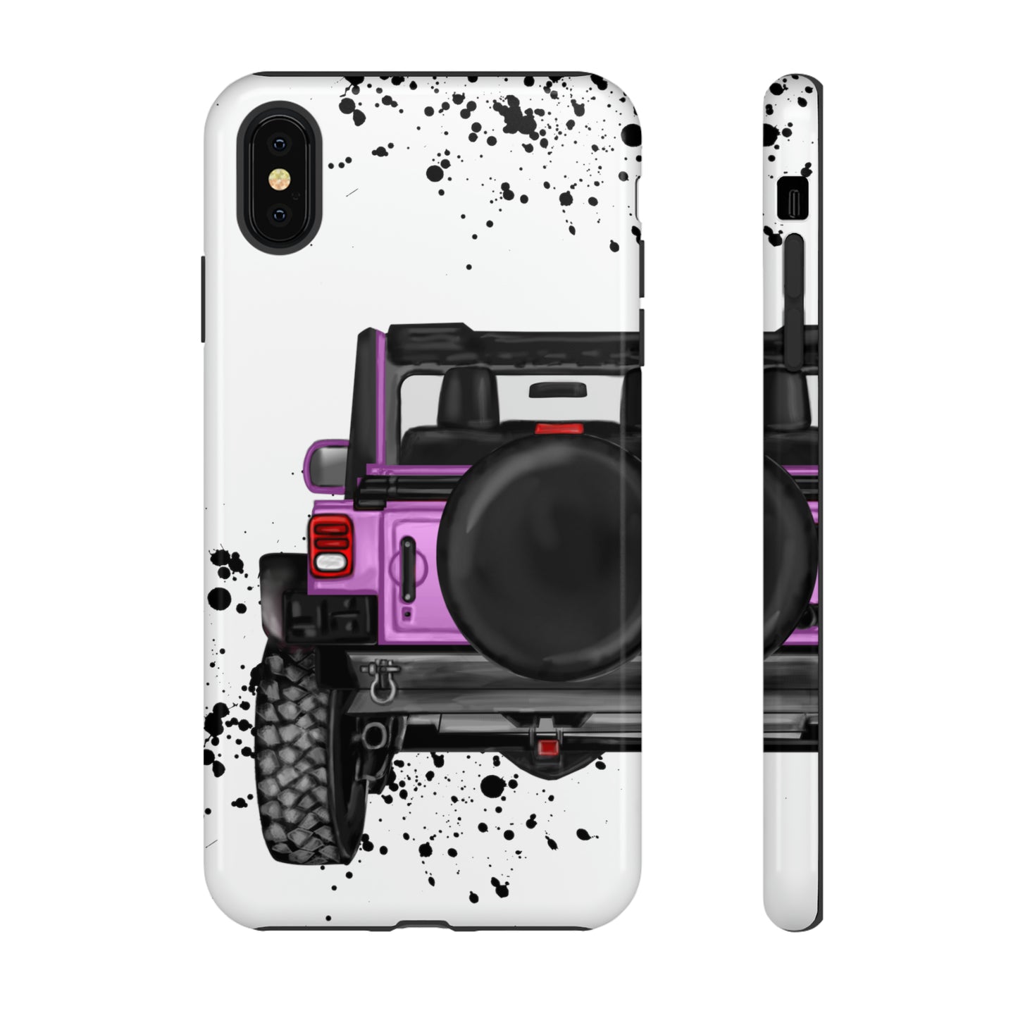 Off Road Life Charcoal Pink/Light Purple Protective Case for Iphone, Google and Samsung