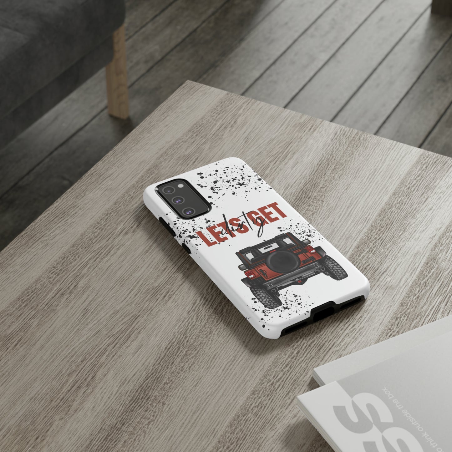 Lets Get Dirty Splatter Rust Protective Phone Case