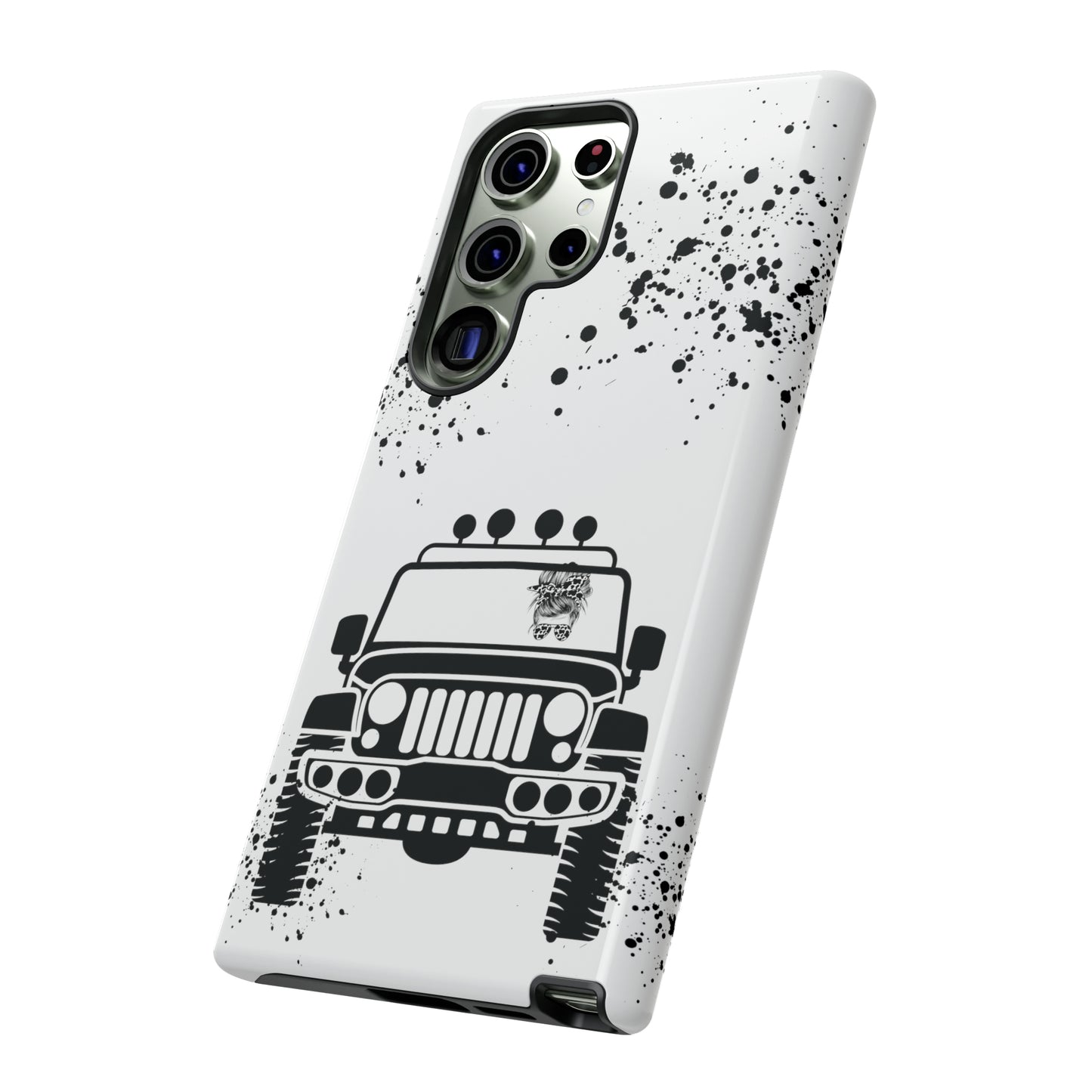 Off Road Girl Cow Print Shades Protective Phone Case for Iphone, Samsung and Google Phones