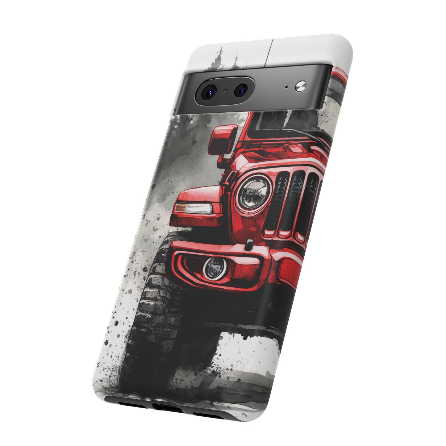 Off Road Love Red Wrangler Protective Phone Case for Iphone, Samsung and Google Phones