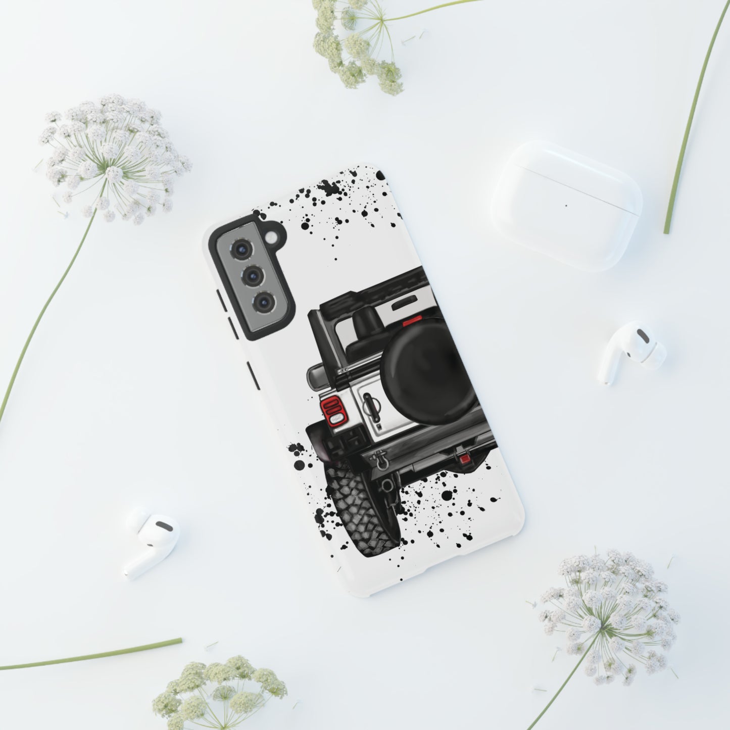 Off Road Life White Protective Case for Iphone, Google and Samsung