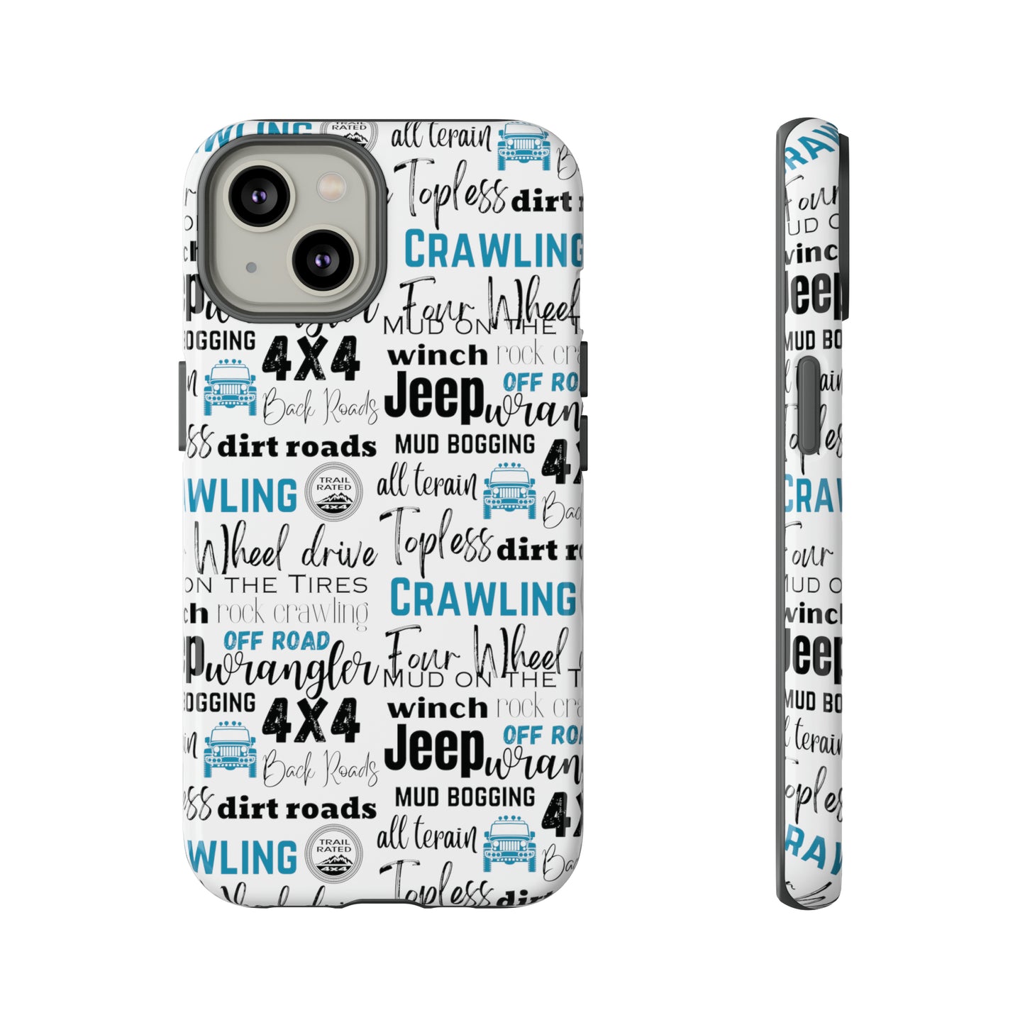 Off Road Subway Art Turquoise Protective Phone Case for Iphone, Samsung and Google Phones