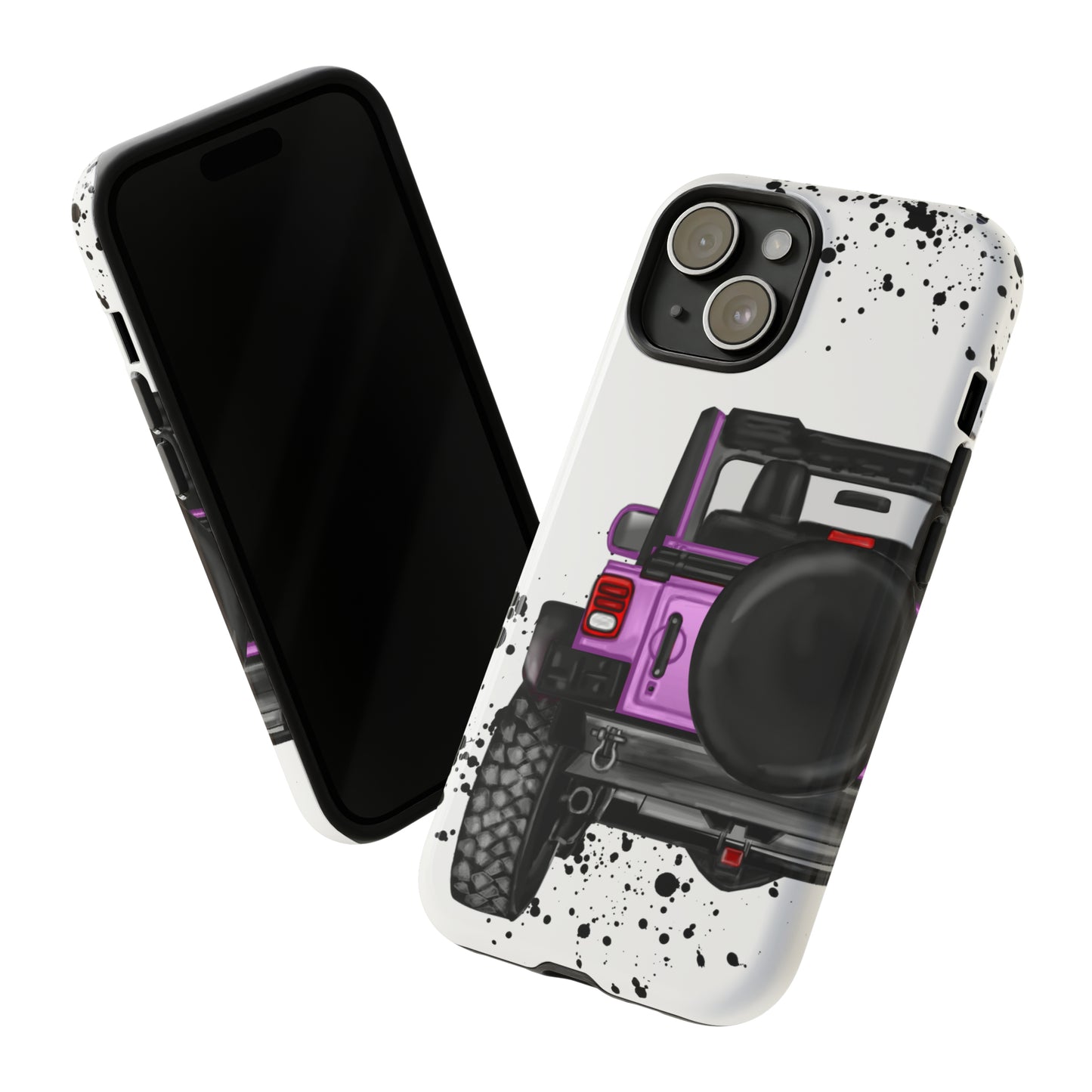 Off Road Life Charcoal Pink/Light Purple Protective Case for Iphone, Google and Samsung