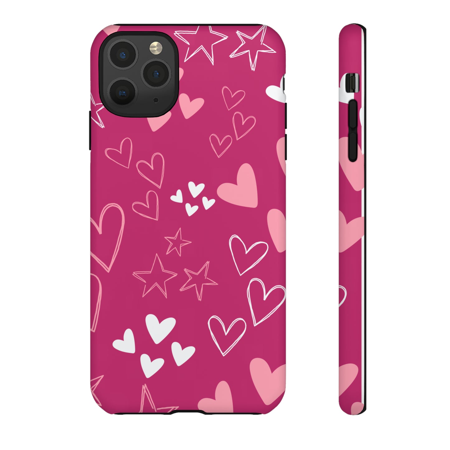 Heart and Stars Protective Case for Google, IPhone and Samsung phones