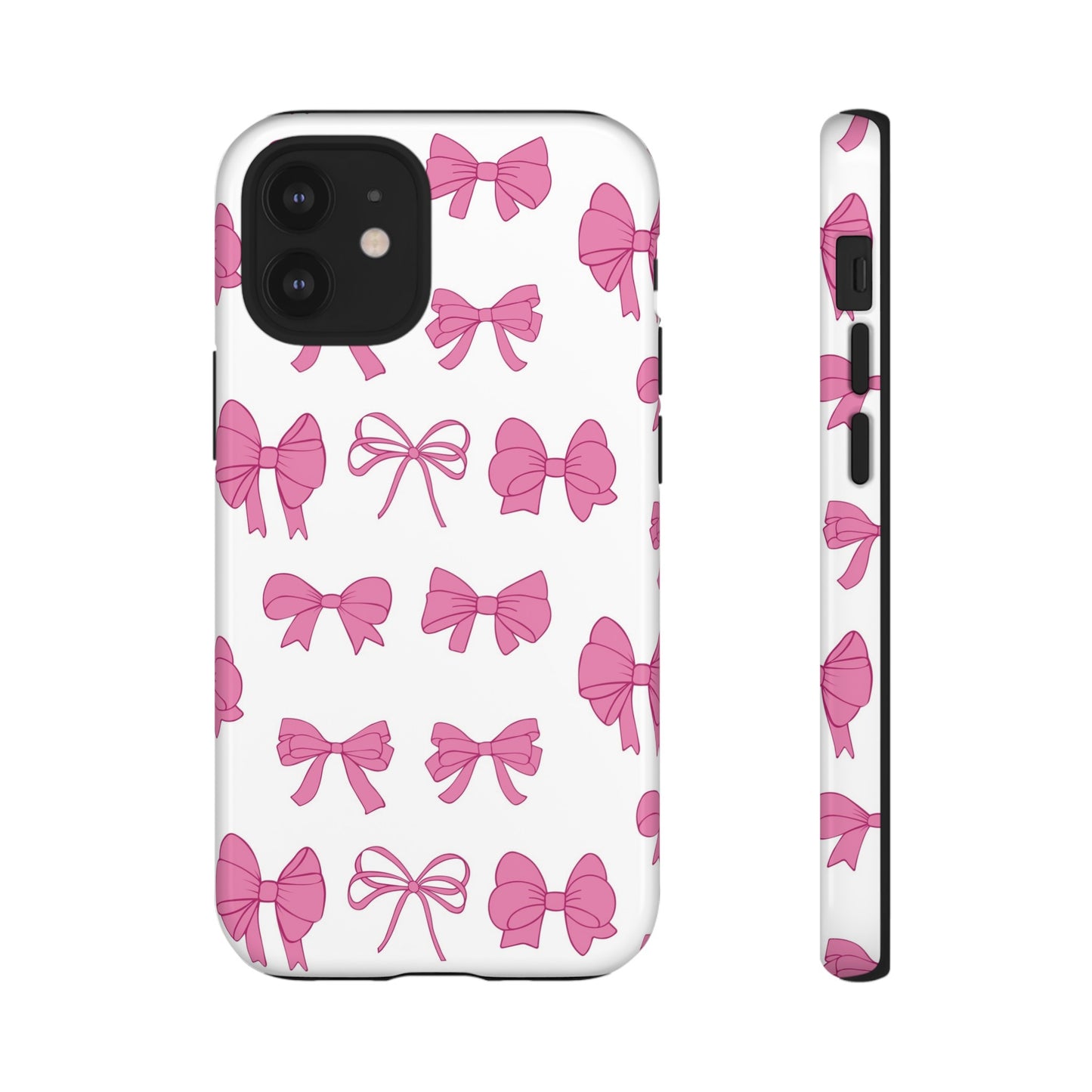 Pink Bows Protective Phone Case for Iphone, Samsung and Google Phones
