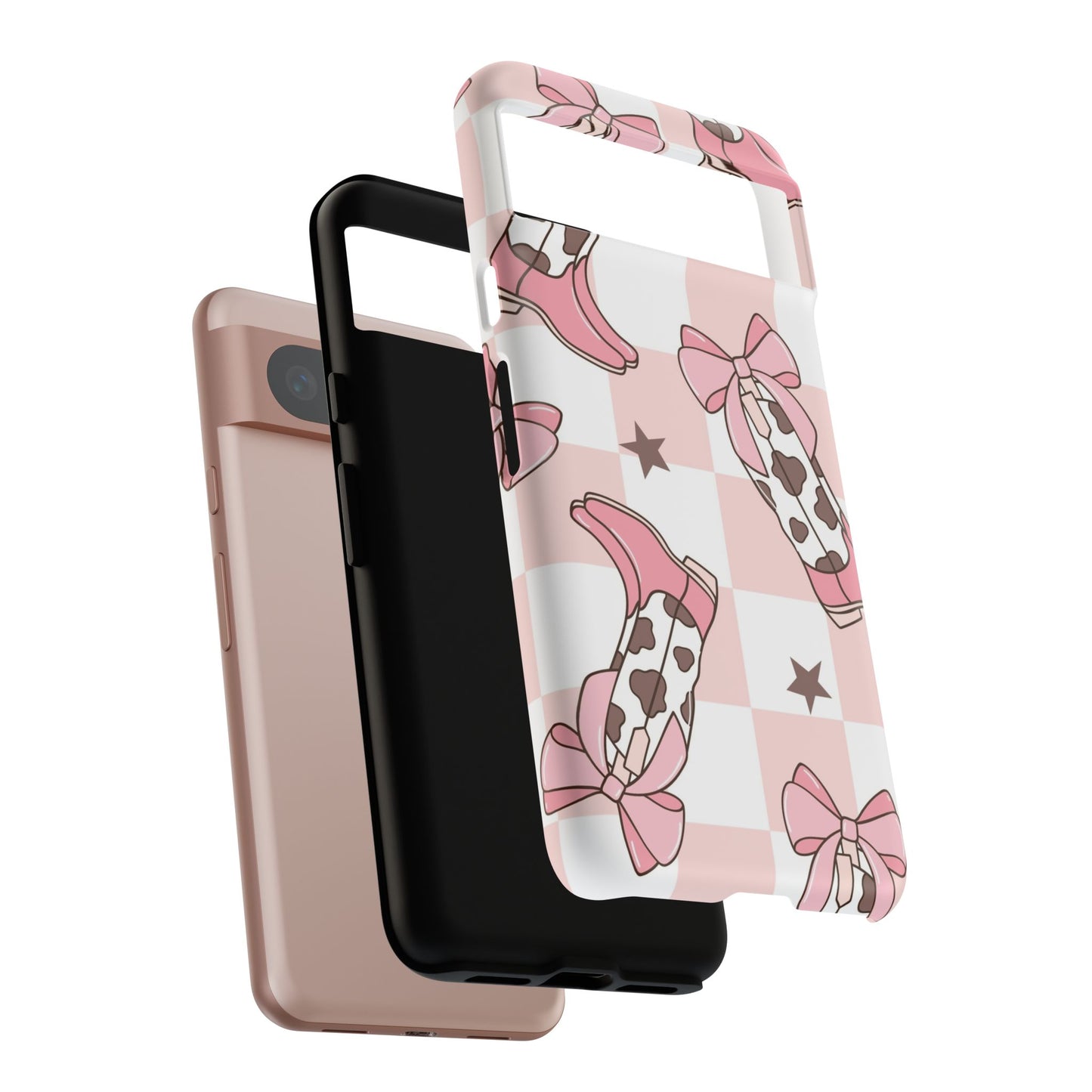 Cowboy Boots and Bows Protective Phone Case