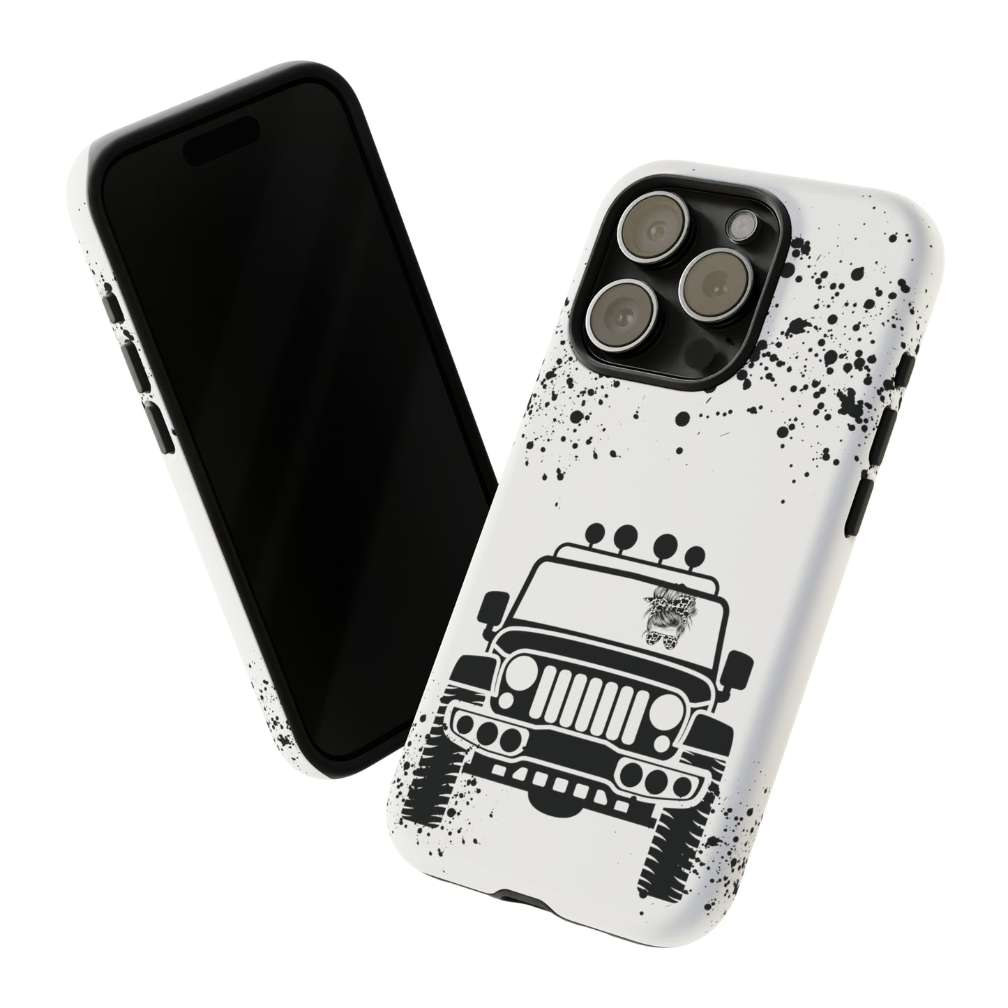 Off Road Girl Cow Print Shades Protective Phone Case for Iphone, Samsung and Google Phones