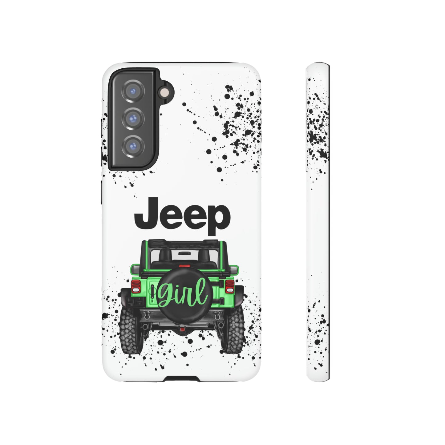 Off Road Girl Light Green Protective Case for Iphone, Google and Samsung Phones