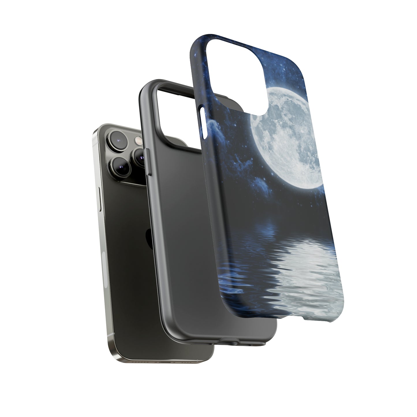 Moon Reflection Protective Phone Case for IPhone, Google and Samsung Phones