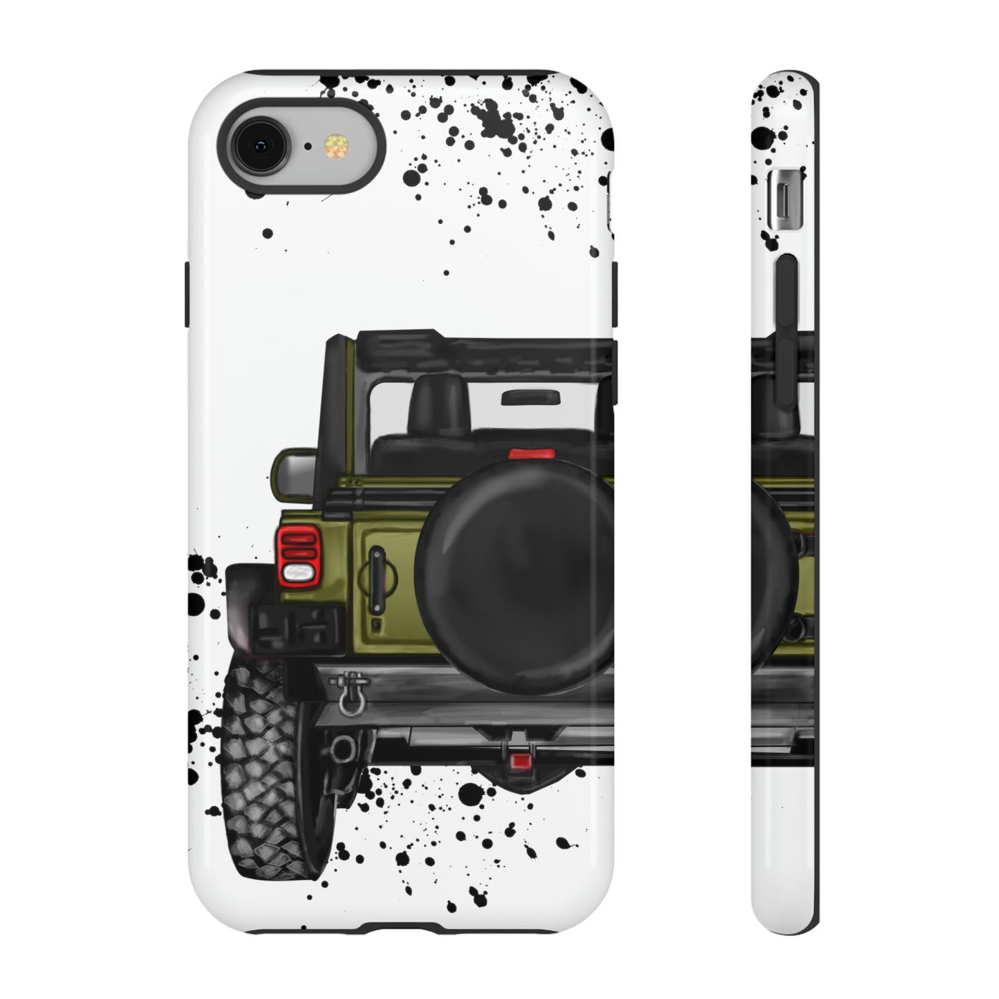 Off Road Life Army Green Protective Case for Iphone, Google and Samsung