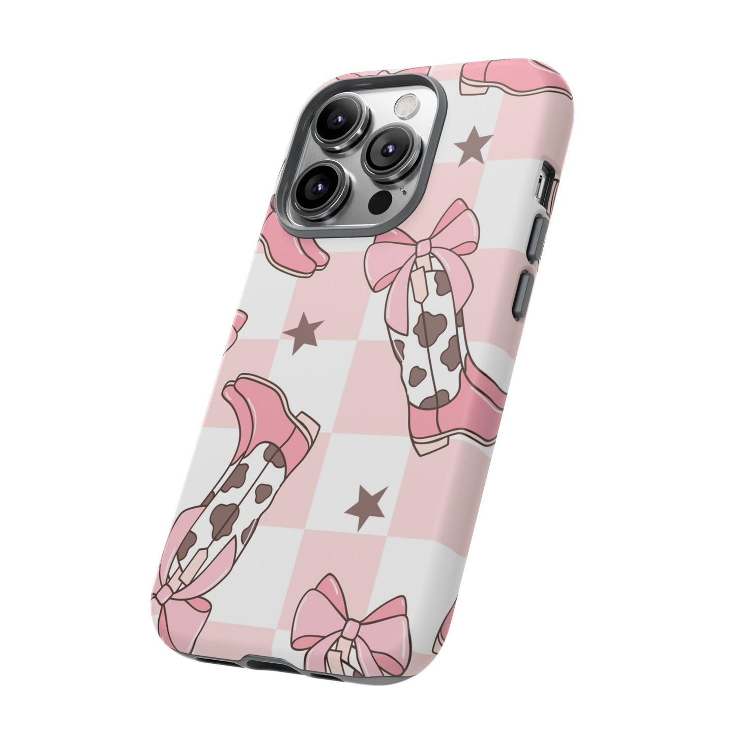 Cowboy Boots and Bows Protective Phone Case