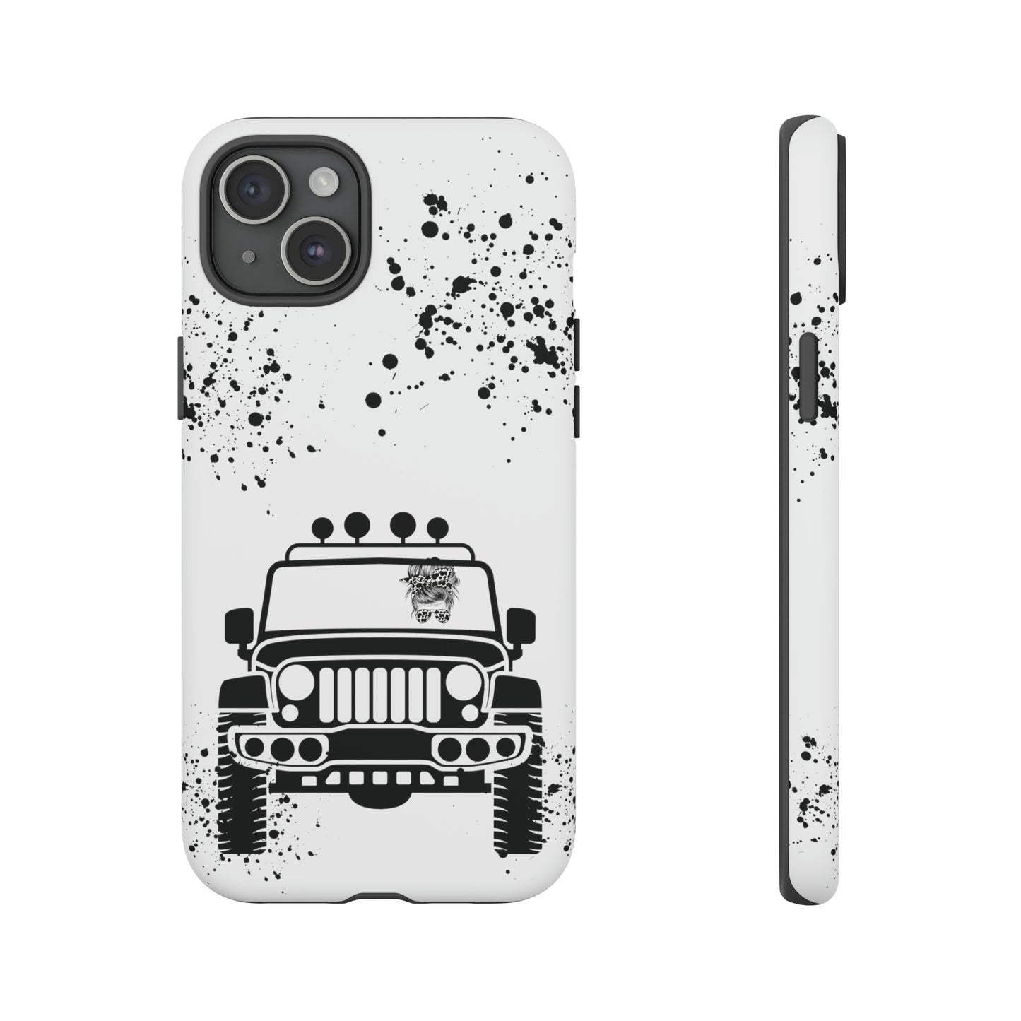Off Road Girl Cow Print Shades Protective Phone Case for Iphone, Samsung and Google Phones