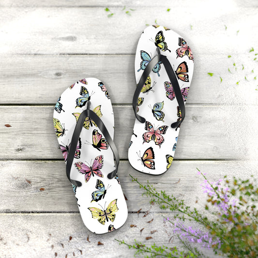 Butterfly Summer Flip Flops