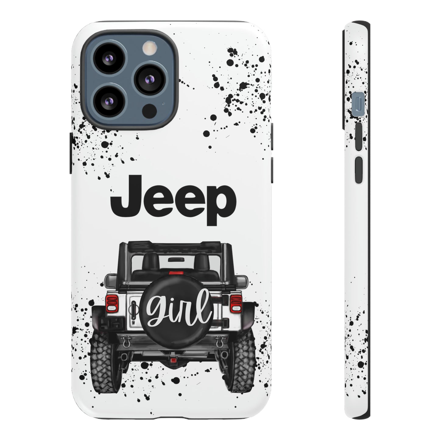 Off Road Girl White Protective Case for Iphone, Google and Samsung Phones