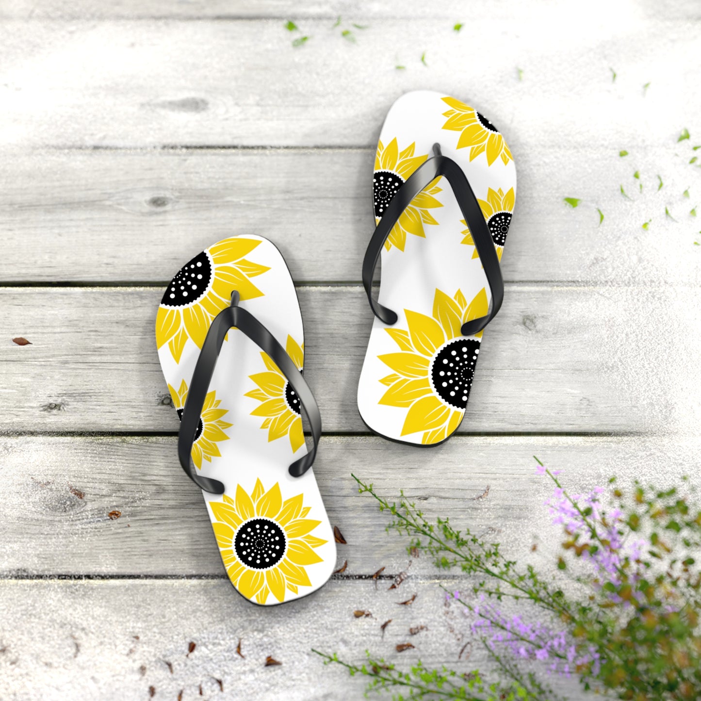 Sunflower Summer Flip Flops