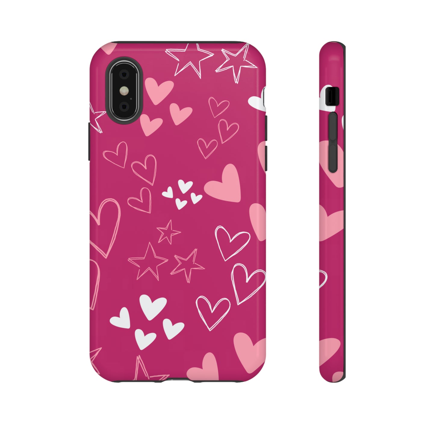 Heart and Stars Protective Case for Google, IPhone and Samsung phones