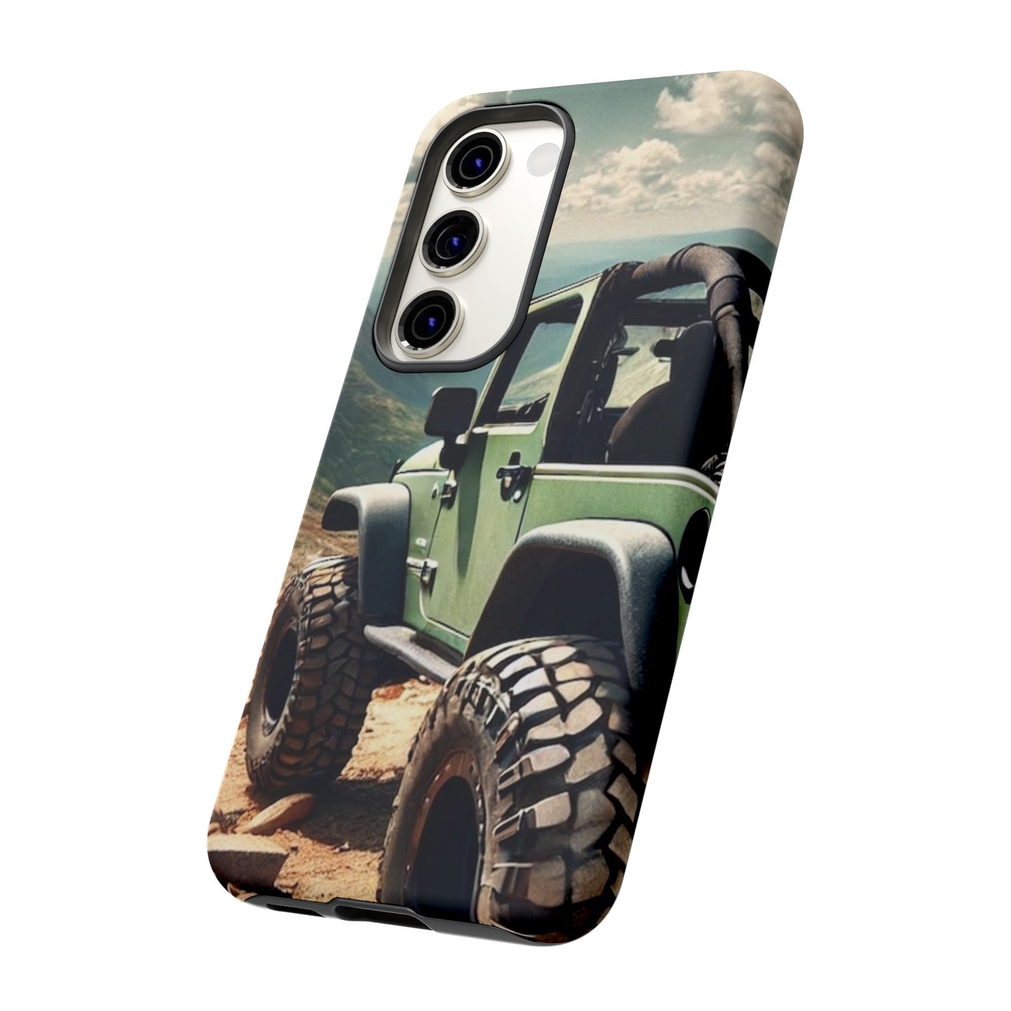 Green Jeep Protective Phone Case