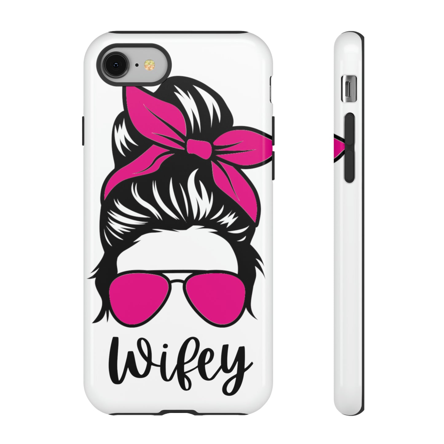 Pink Wifey Protective Case for IPhone, Samsung and Google