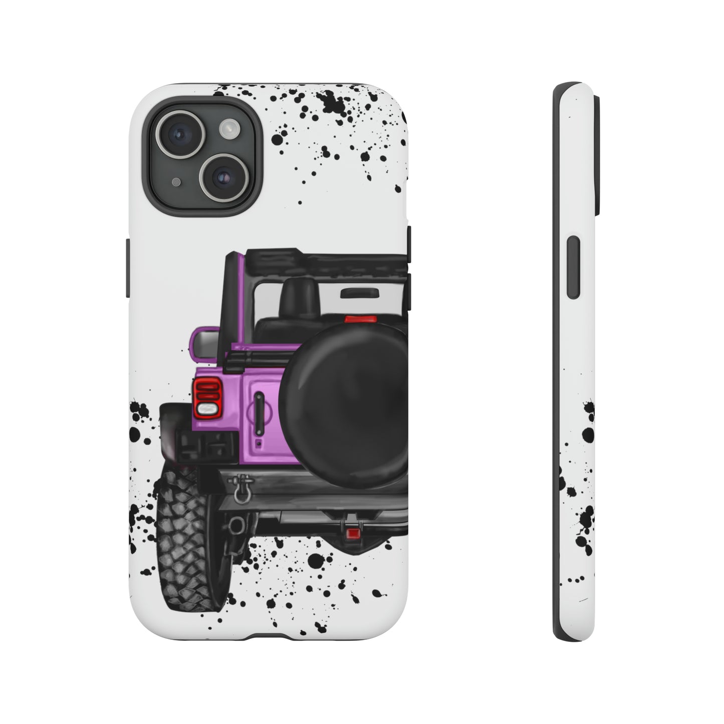 Off Road Life Charcoal Pink/Light Purple Protective Case for Iphone, Google and Samsung