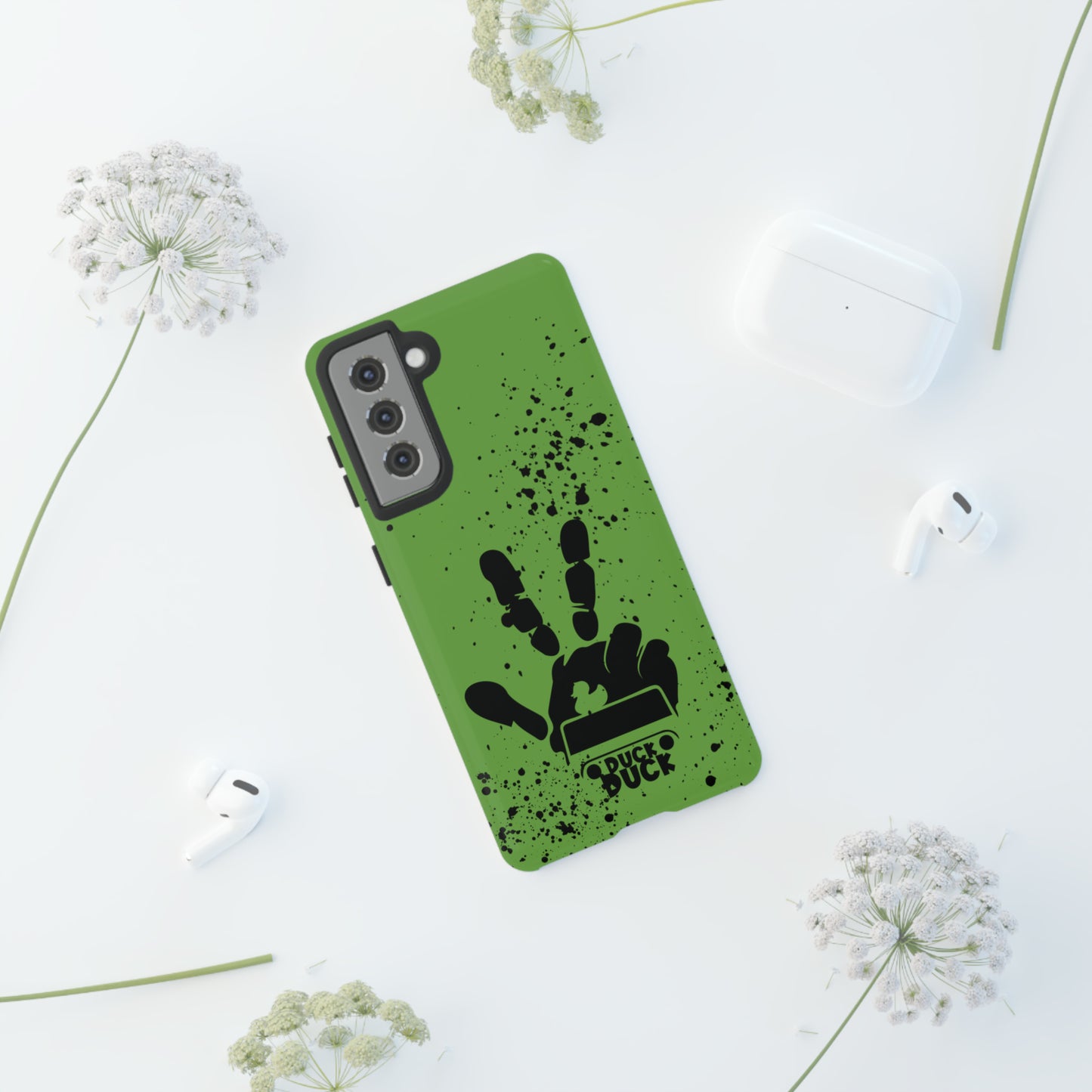 Duck Duck Green Protective Phone Case for IPhone, Samsung and Google Phones