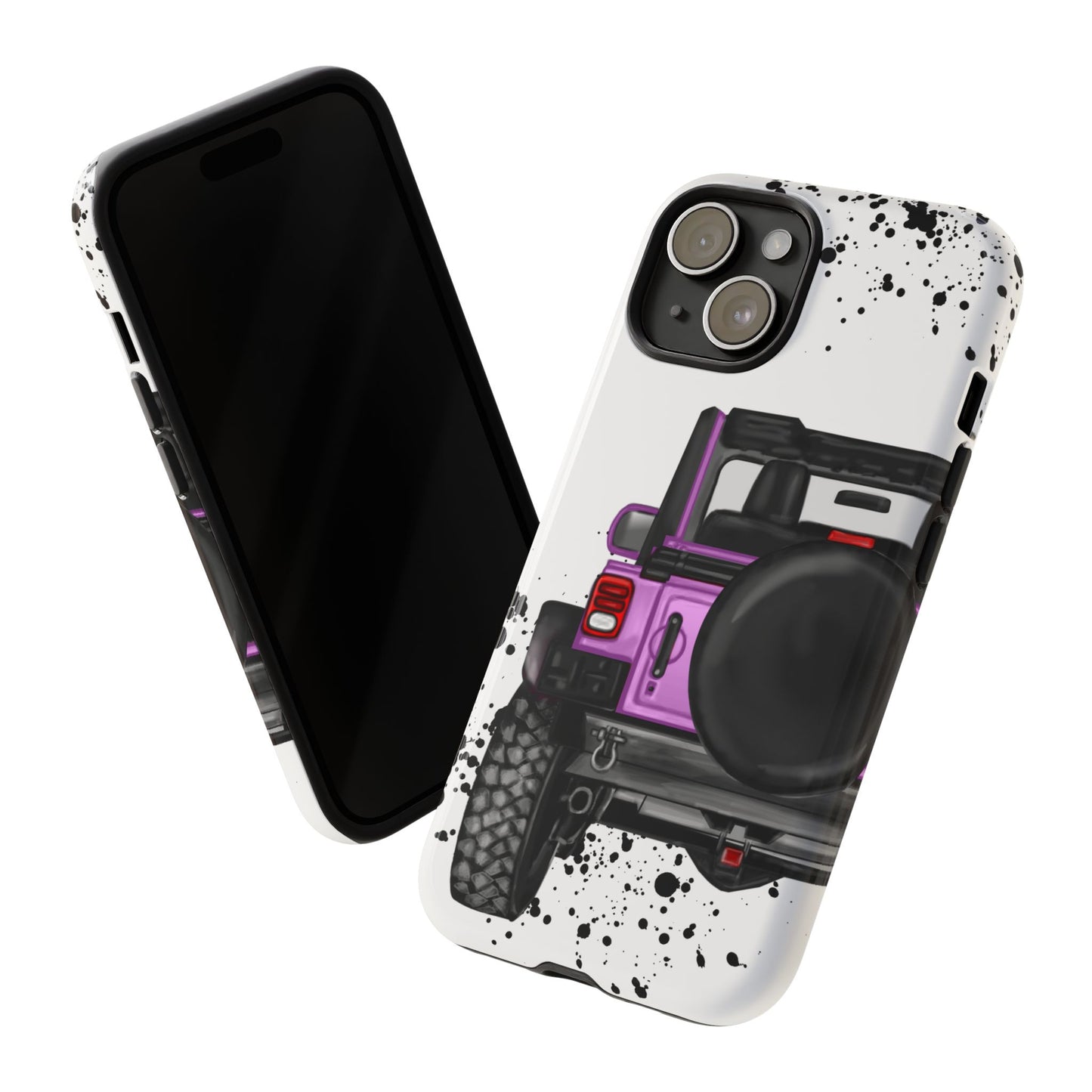 Off Road Life Charcoal Pink/Light Purple Protective Case for Iphone, Google and Samsung