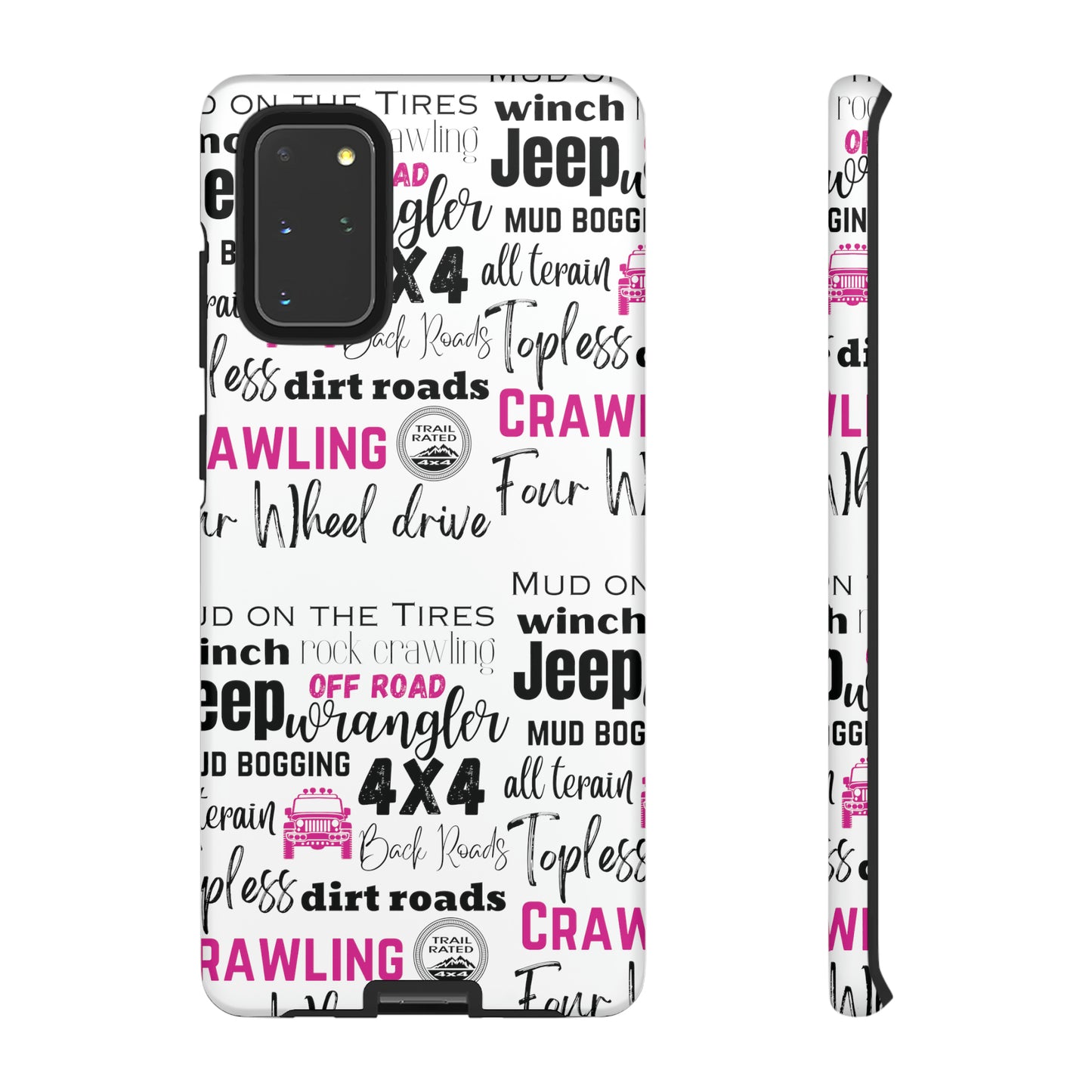 Off Road Subway Art Splash of Pink Protective Phone Case for Iphone, Samsung and Google Phones