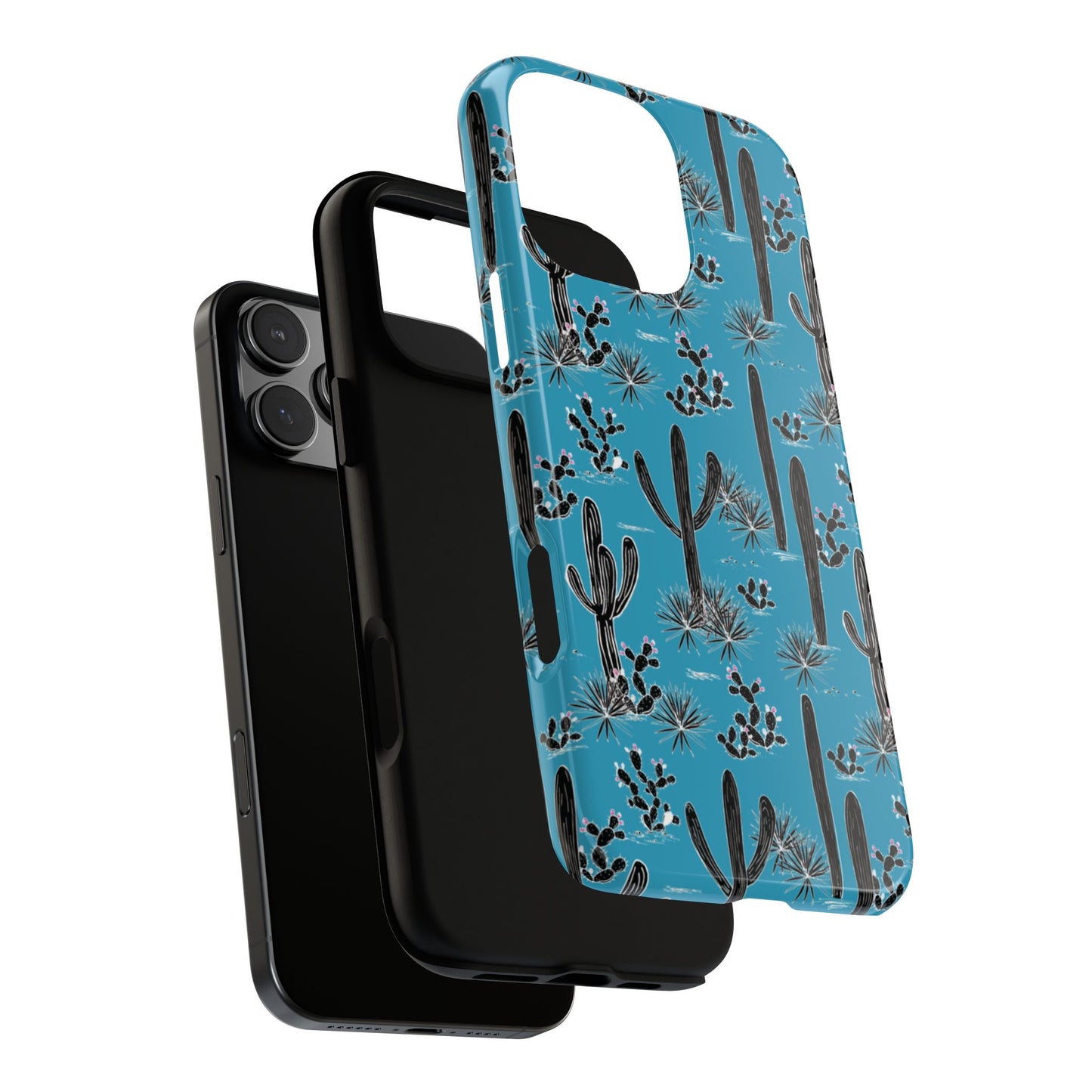 Turquoise Cactus Love Phone Case