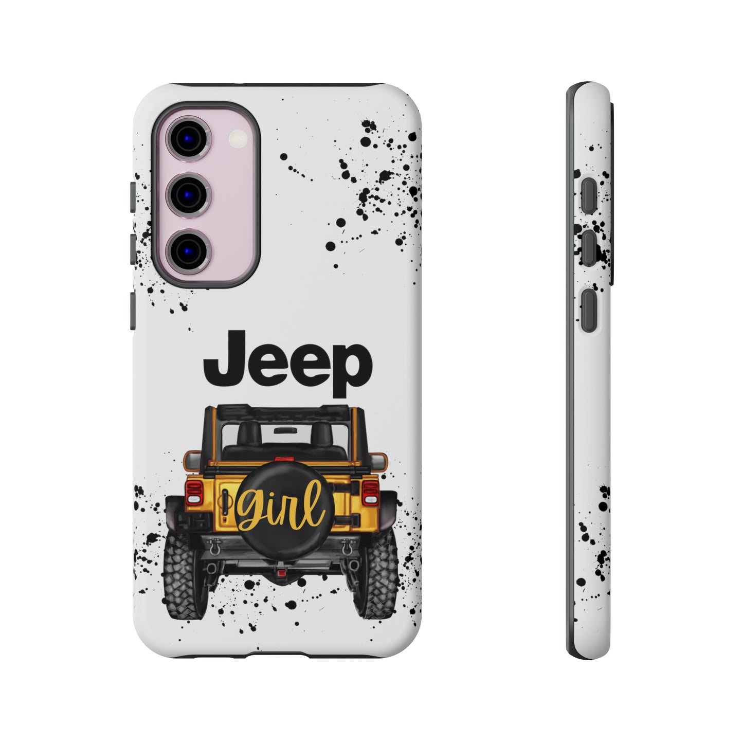 Off Road Girl Yellow Protective Case for Iphone, Google and Samsung Phones