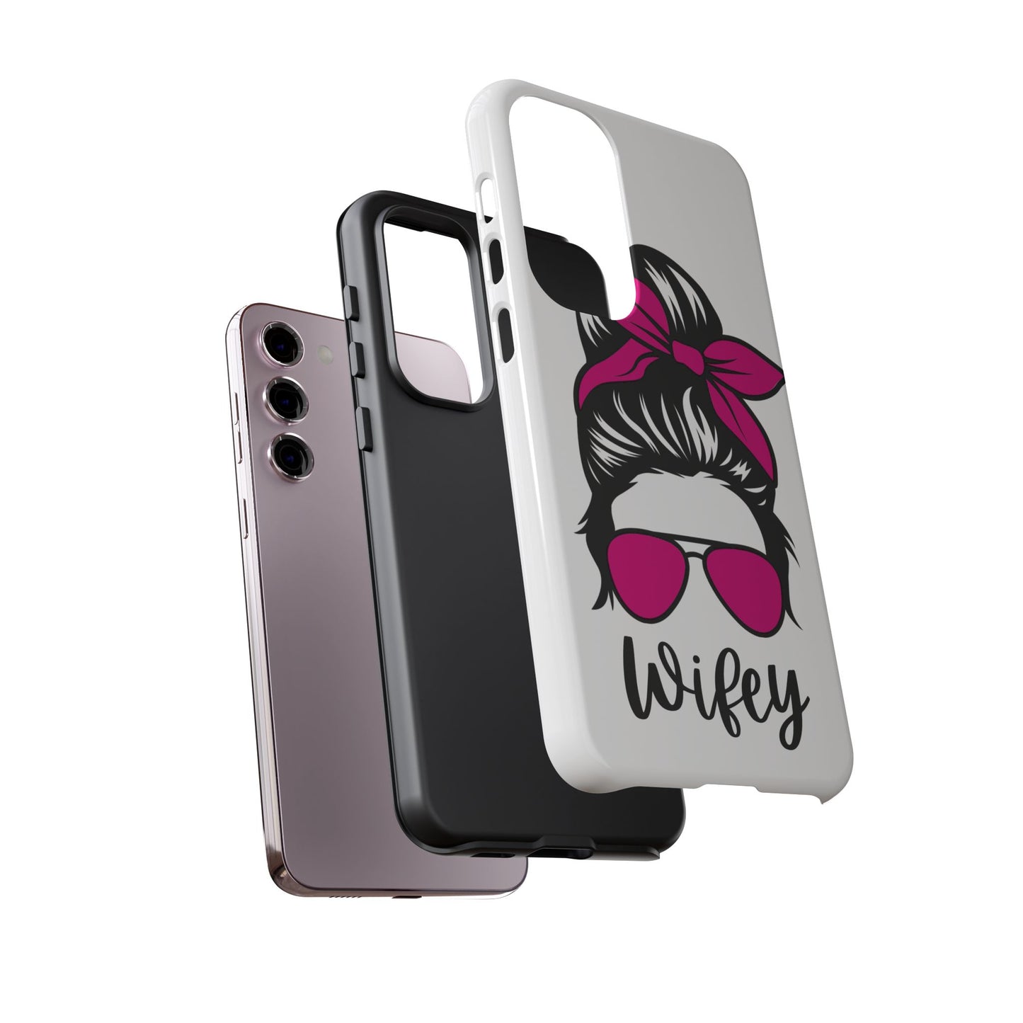 Pink Wifey Protective Case for IPhone, Samsung and Google