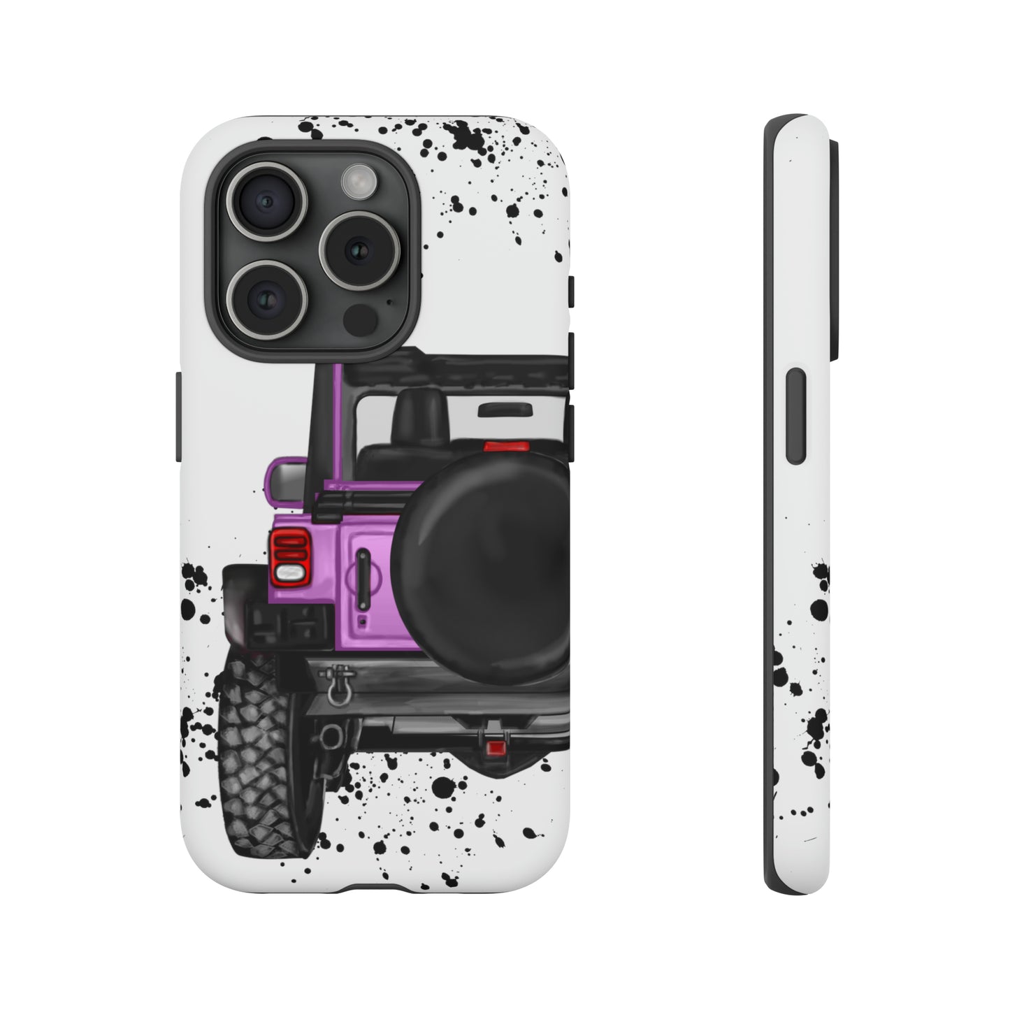 Off Road Life Charcoal Pink/Light Purple Protective Case for Iphone, Google and Samsung