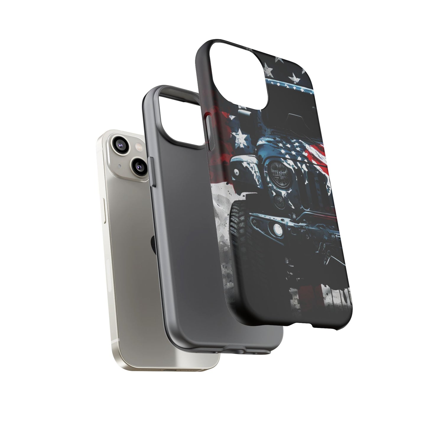 Off Roading Patriotic Protective Drop Proof Case Iphone, Samsung and Google phones