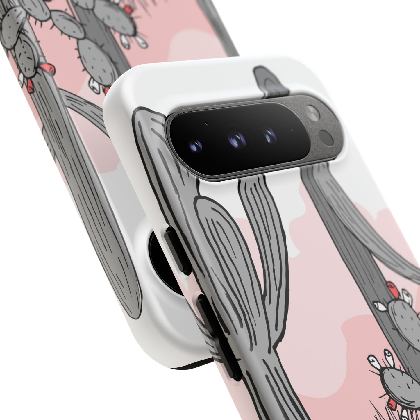 Pastel Cactus Sunset Protective Phone Case