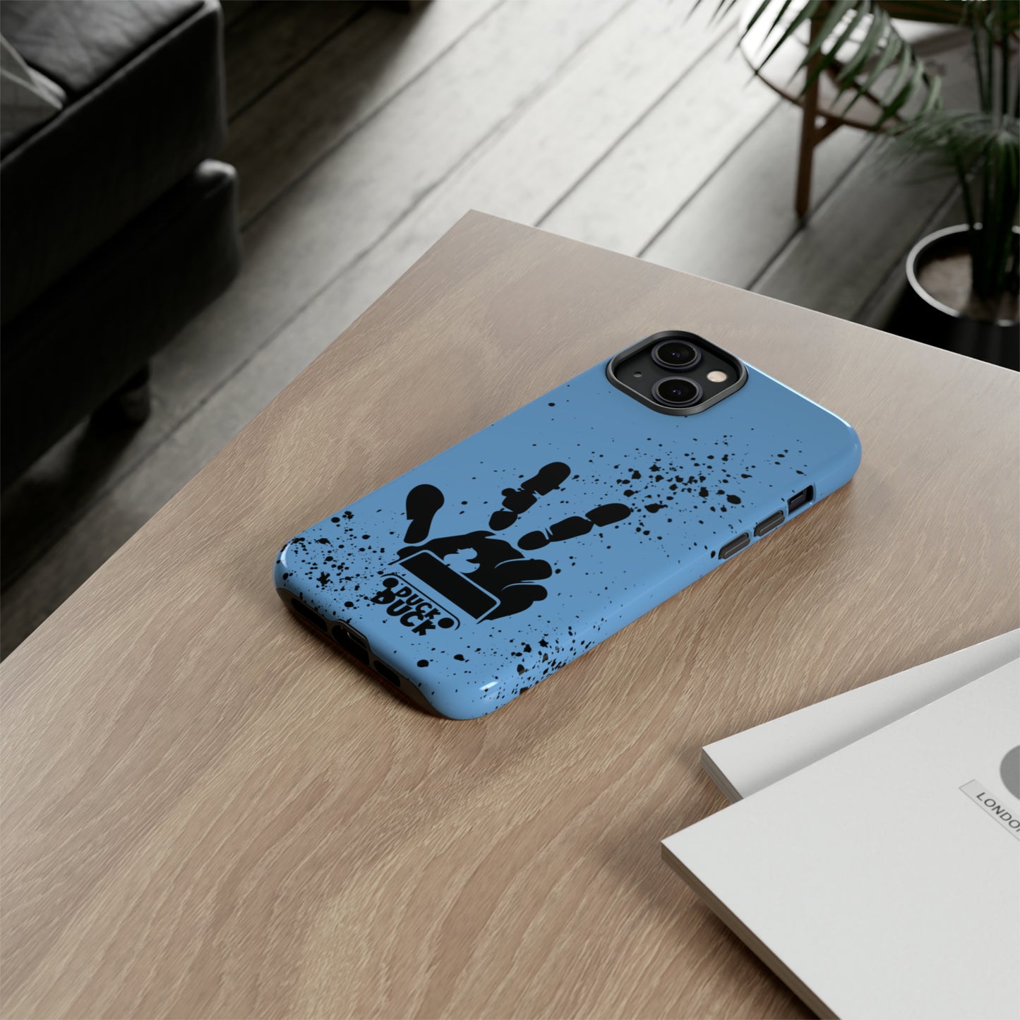 Duck Duck Blue Protective Phone Case for IPhone, Samsung and Google Phones